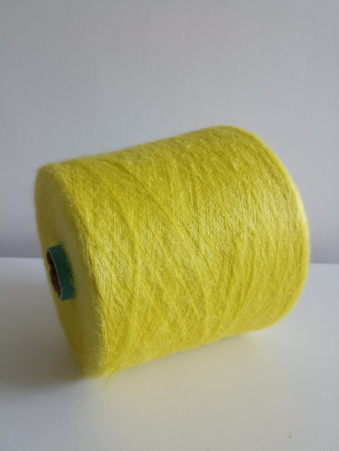 Kidmohair Yarn Soft Mohair Yarn on Cone Yellow Mohair Lace Mohair for