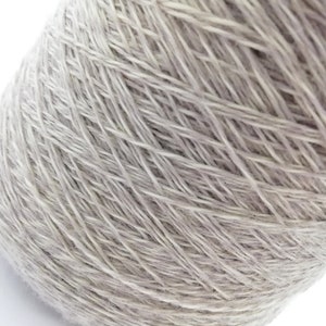 Wool yarn Sand beige white mouline wool 100% natural Soft wool yarn Yarn cake Weaving Hand and machine knitting Crochet 100-200g/3.5-7oz