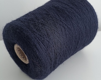 Navy blue new wool yarn Lambswool lace yarn Natural weaving thread Wool yarn for hand and machine knitting Crochet 100-200g/3.5-7oz yarn