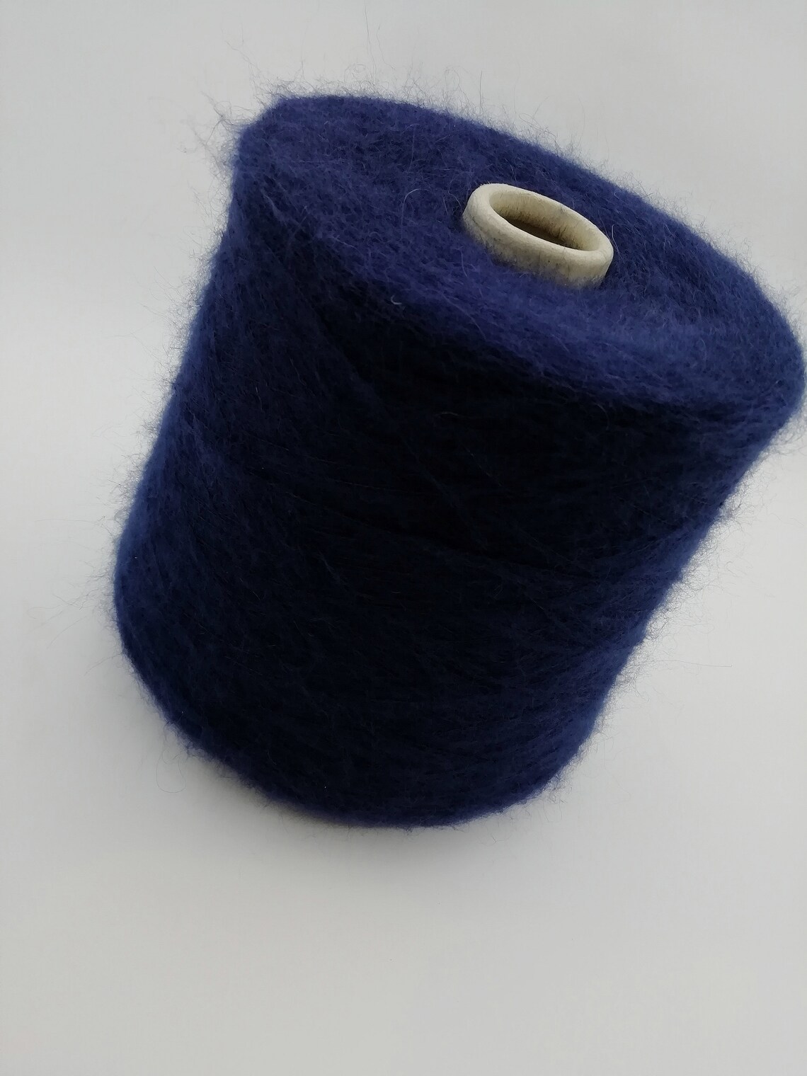 Mohair Weaving Yarn Dark Navy Blue Kidmohair Gift Yarn on Cone Etsy