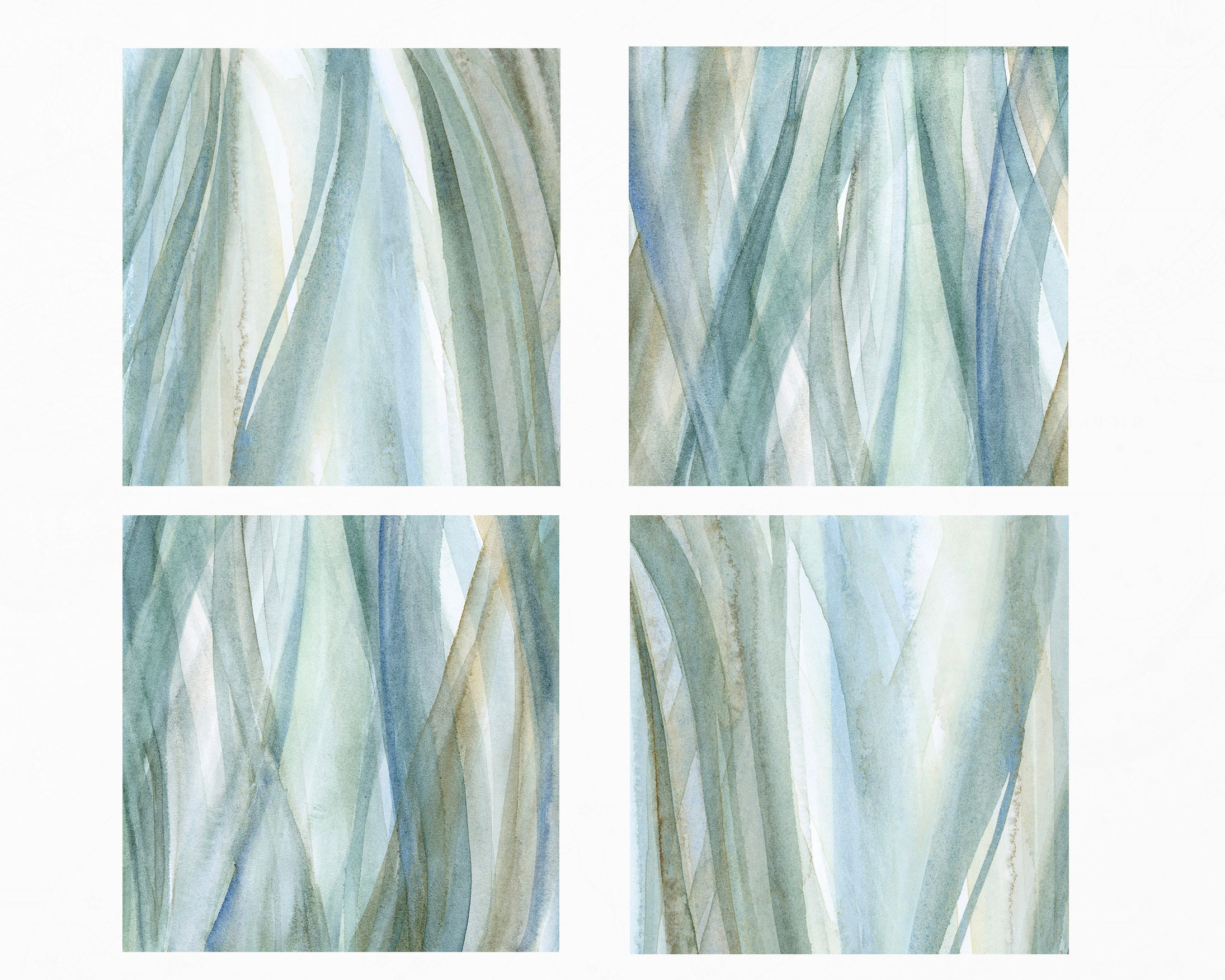 Printable Wall Art Set of 4 Prints Abstract Painting Gallery - Etsy