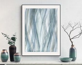 Printable Wall Art Grey Blue Watercolor Abstract Print - Etsy