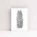 Printable Wall Art in Black and White, Botanical Print Digital Download ...