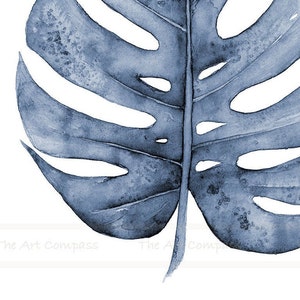 Monstera Leaf Print Digital Download, Printable Wall Art, Large ...