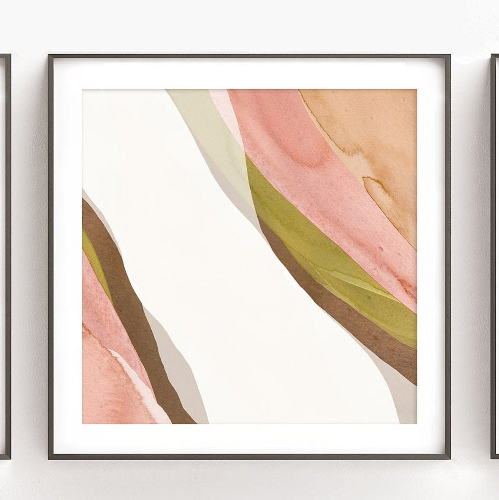 Wall Art Printable Set of 3 Square Downloadable Prints of | Etsy
