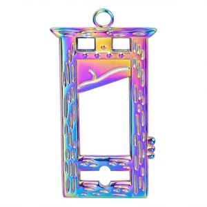 Pendentif en acier inoxydable, breloque guillotine, collier pendentif, accessoires de bijouterie ZN1066