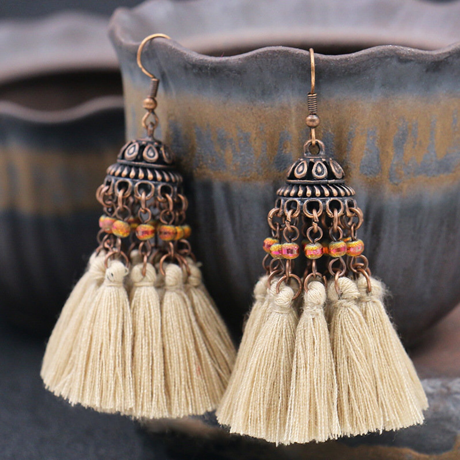 Bohemian Style TasselsCotton TasselsFan Tassels Charm Etsy
