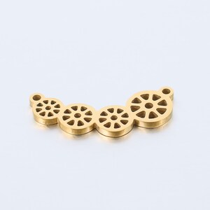 Stainless Steel Gear Charm Jewelry Necklace Pendant Accessories Y245