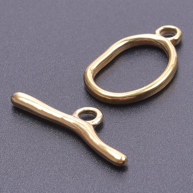 2pcs/4pcs/10pcs Stainless Steel Oval OT Clasp Component ZN1299 - Etsy