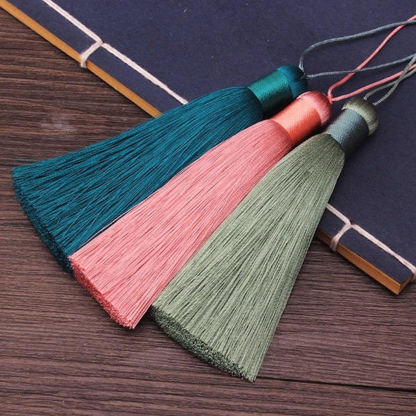 120MM High Quality Silk Tassels,Fat Tassels,Fat Silk Tassels Jewelry Making Tassels, Handmade Tassels YD003