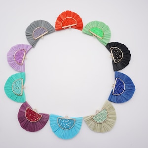 Raffia Tassels,Fan Tassels,Tassels For Jewelry Making