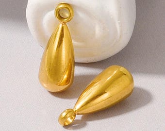 Colgante de acero inoxidable, dije de gota de agua, colgante de collar, accesorios de joyería ZN2070