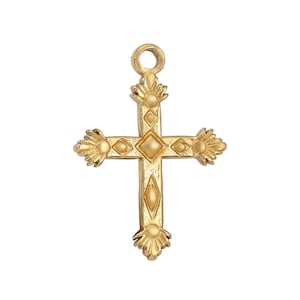 Stainless Steel Cross Charm Jewelry Necklace Pendant Accessories Y573
