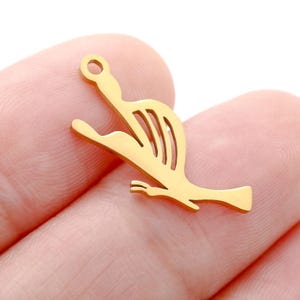 5pcs Stainless Steel Butterfly Charm Jewelry Pendant Accessories Y751