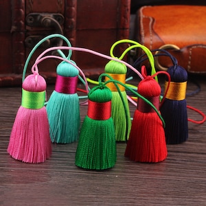 40mm High Quality Silk Tassels,Fat Tassels,Fat Silk Tassels Jewelry Making Tassels, Handmade Tassels YD005