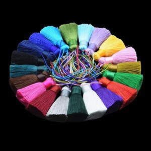 50mm Polyester Silk Tassels Mini Tassels(2/4/6/12/24pcs)LP040