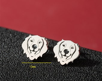 Dog Ear Studs,Stainless Steel Earring,Tiny Earrings,Jewelry Ear Stud Accessories D744