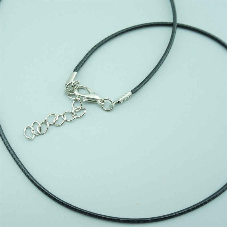 20pcs 1.5mm 1618 Inches Black Wax Cords Necklace Black Cords Etsy