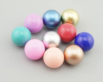 5pcs 16mm Mixed Color Round Chime Ball, Harmony Ball, Mexican Musical Bola Ball, Angel Caller Balls for Pregnancy Mom MYZ001