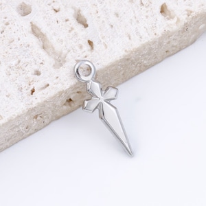 Stainless Steel Cross Charm Jewelry Necklace Pendant Accessories Y567