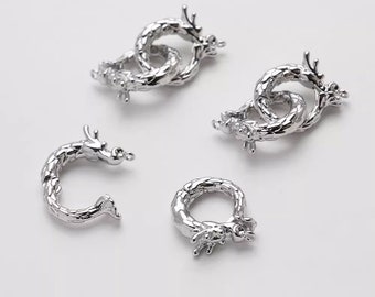 Fermoir dragon en laiton plaqué or 14 carats pour bracelet, composant de bijoux, collier fermoir accessoires GL2368