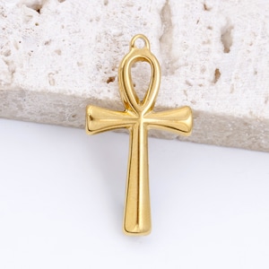 Stainless Steel Cross Charm Jewelry Neckalce Pendant Accessories Y570