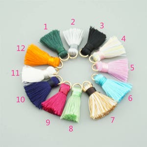 20mm  Tassels,Tiny Tassels,Silk Tassel,Mini Tassels,Jewelry Making Tassels,Handmade Tassels LS008
