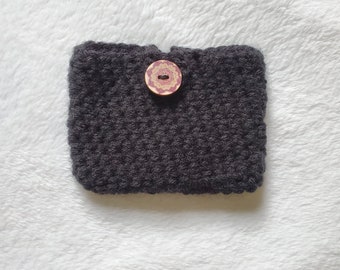 Black Crochet Wallet