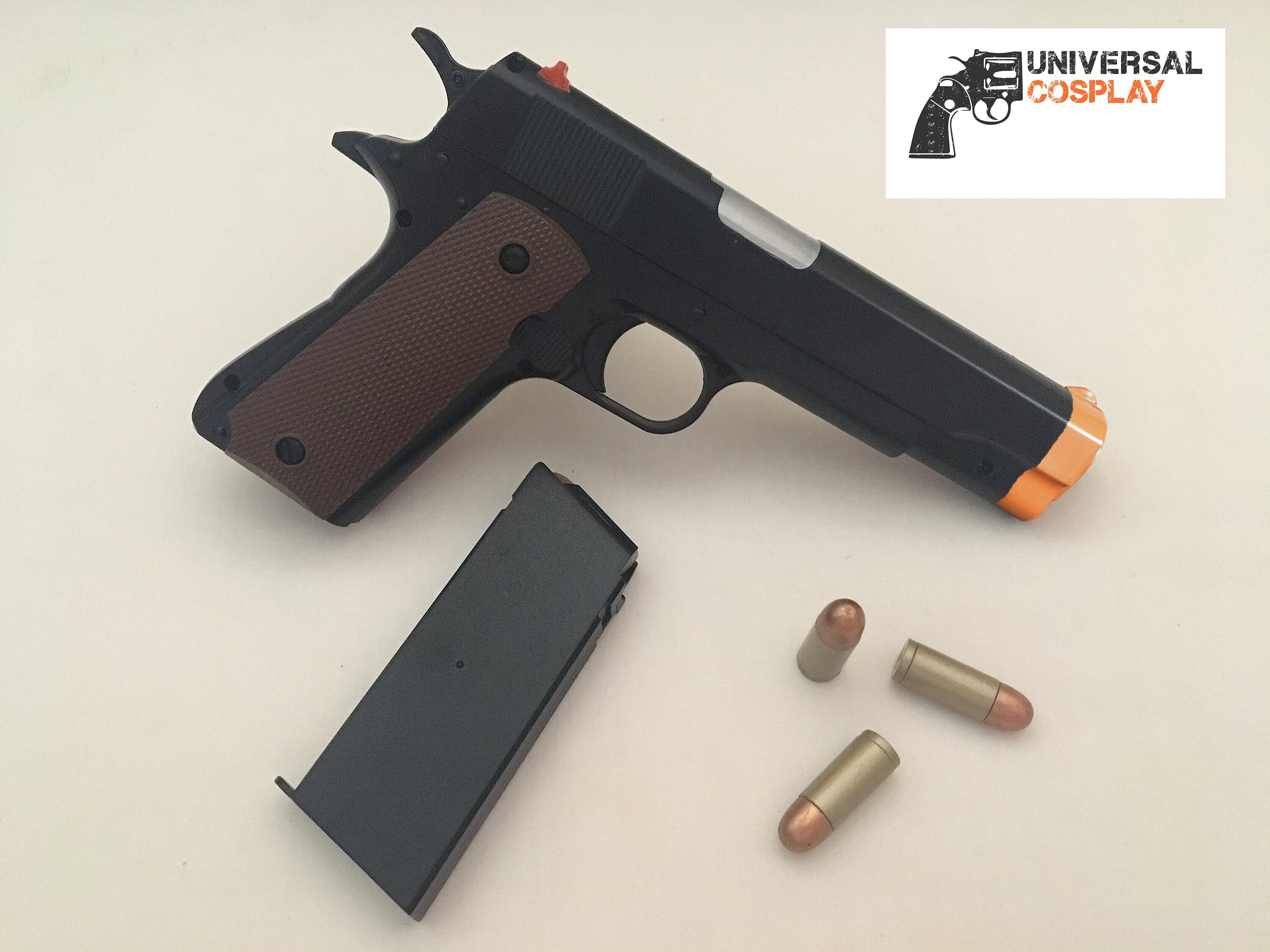 Replica Prop Gun M1911 Colt 45 Pistol Realistic Brown Etsy