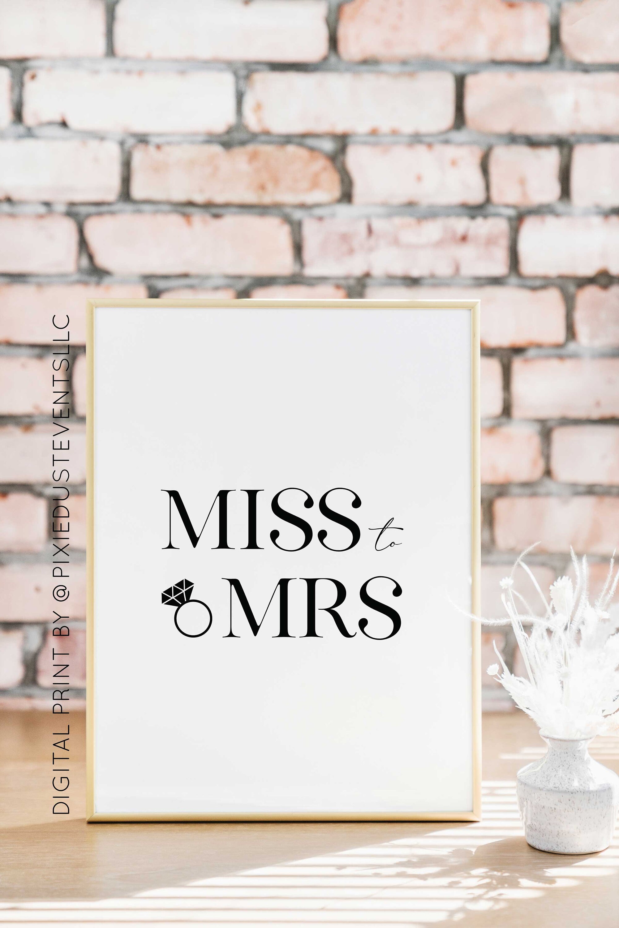 Miss to Mrs Digital Printable, Miss to Mrs Digital Print, Miss to Mrs ...