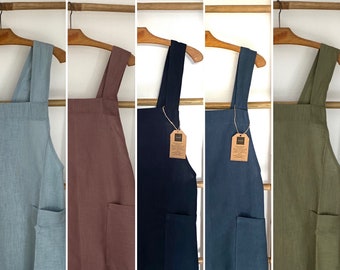 Japanese apron 100% linen…