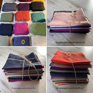 100% linen fabric scraps