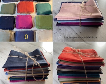 100% linen fabric scraps