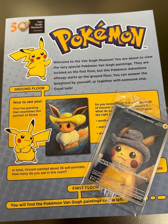 Pikachu Kaart X Van Gogh Sealed, Pikachu Kaart, Van Gogh