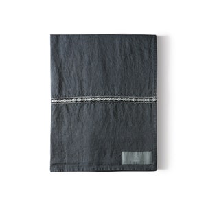 LINEN BEACH TOWEL / softened linen towel