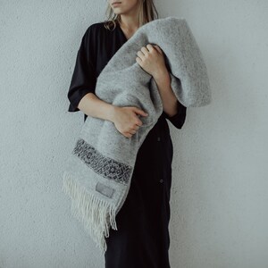 NATURAL WOOL THROW, wool blanket, gift, national pattern, nordic design, unique, warm blanket, housewarming, Christmas blanket, hygge, cozy