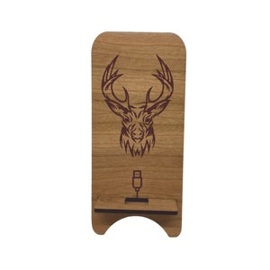 Phone stand Phone holder Mobile phone stand Cell phone stand Wooden mobile phone holder Smartphone stand Wood phone stand Stag