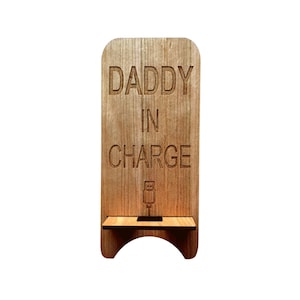 Phone stand Phone holder Mobile phone stand Cell phone stand Wooden mobile phone holder Smartphone stand Wood phone stand Dad Father