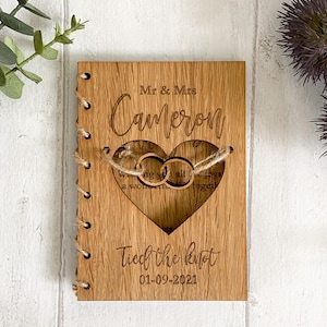 Biglietto di nozze in legno personalizzato / regalo / ricordo / formato A6 / fatto a mano / matrimonio di lusso / regalo per nuova coppia / anniversario / novelli sposi