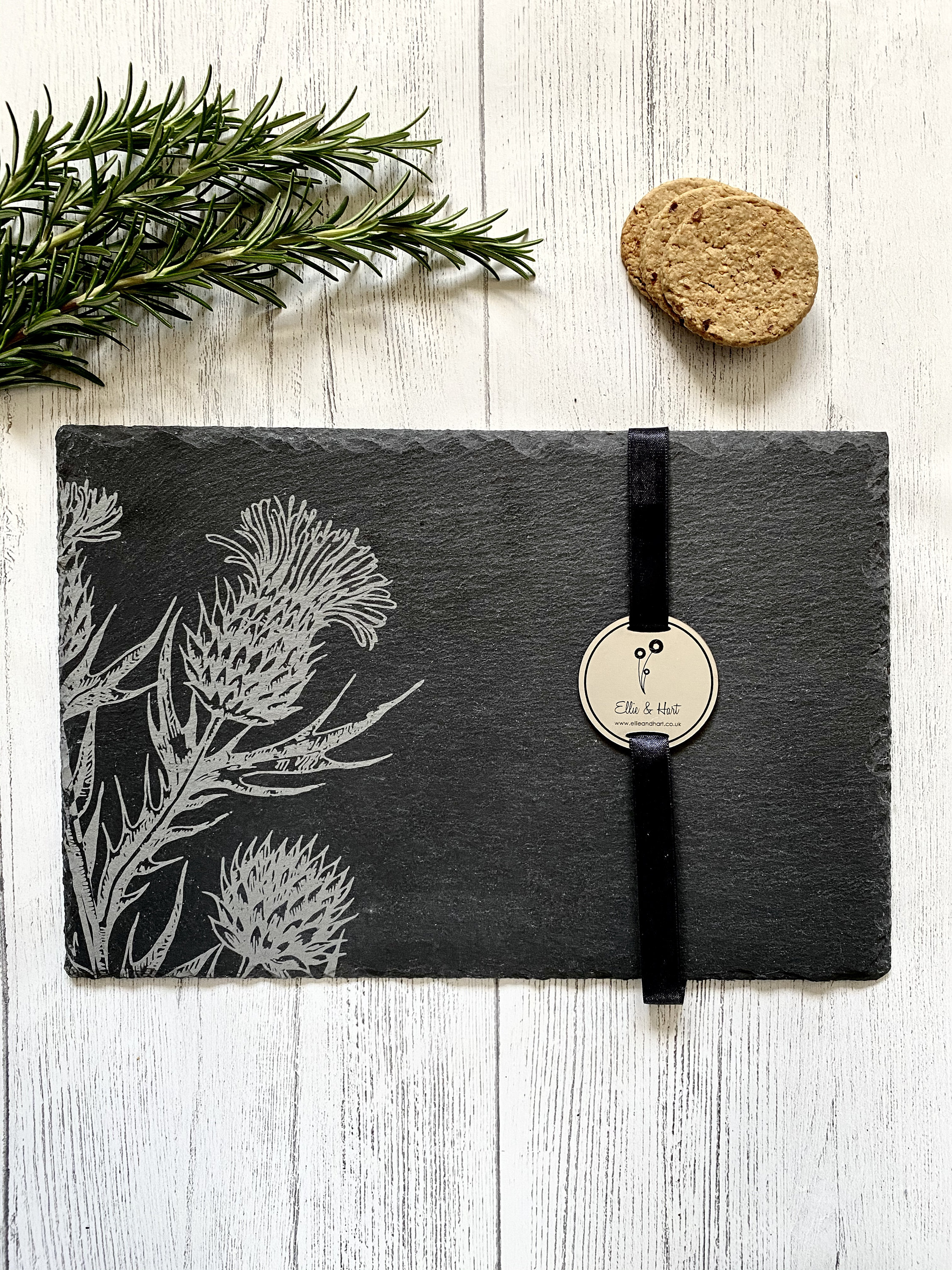 Slate Placemat & Coaster Set Thistle Laser Engraved Placemat Etsy UK