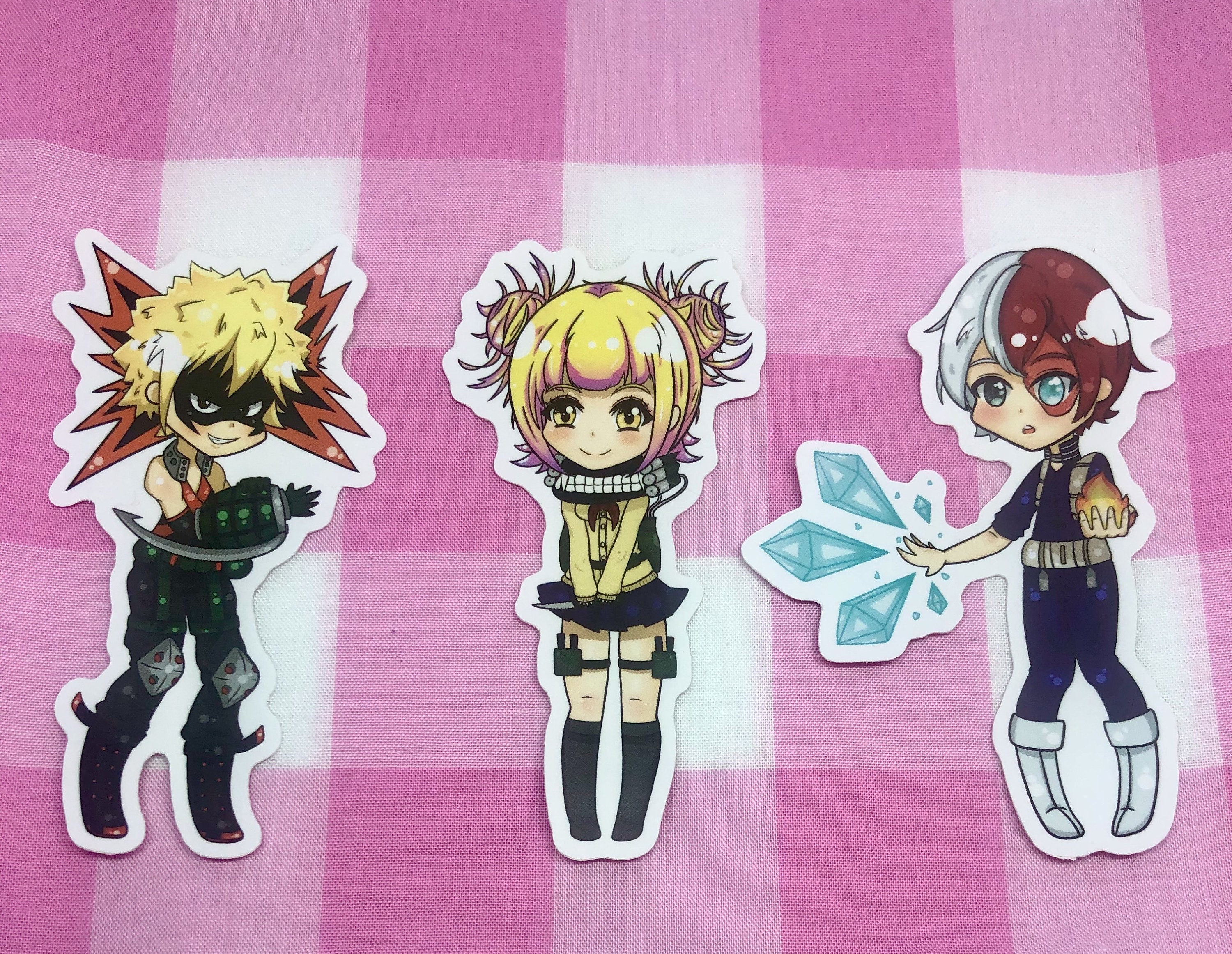 photo My Hero Academia Stickers Toga my hero academia sticker dojin toga himiko shoto todoroki katsuki bakugo