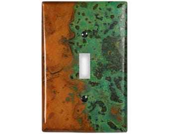 Copper Switch Plate in Verde- Additional Configurations Available!