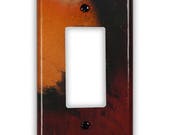 Single Rocker/GFI Copper Switch Plate in Rojo y Negro