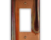 Single Rocker/GFI Copper Switch Plate in Stellar
