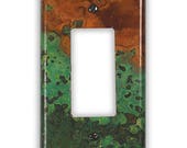 Single Rocker/GFI Copper Switch Plate in Verde