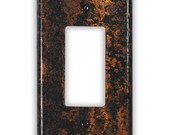 Single Rocker/GFI Copper Switch Plate in Zebra