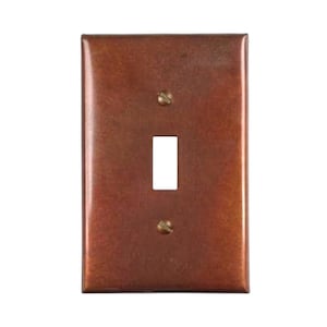 Kupfer Schalter Platte in Rustikal - Weitere Konfigurationen verfügbar!