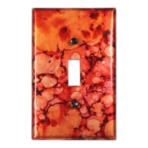 Single Toggle Copper Switch Plate in Autumn