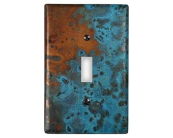 Copper Switch Plate in Azul - Additional Configurations Available!
