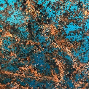 Light Gauge Patina Sheet Copper in Mystic Topaz